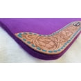 thumbnail image 5 of Horse SADDLE PAD  Western Contoured Wool Felt Moisture Wicking Purple 39RT04PR, 5 of 5