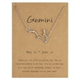 thumbnail image 1 of Bijoux en Liquidation Collier Pendentif Constellation Douze Diamants Chaîne Clavicule Multicolore, 1 of 1
