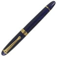 thumbnail image 5 of Abcsea Stylo à Bille Roulante Style Classique Bordure Dorée - Bleu, 5 of 5