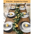 thumbnail image 4 of 15 Inch Round Placemats Set of 4, Black Grey Ombre Non Slip Heat Insulation PP Table Mats, Coastal Beach Modern Abstract Art Washable Place Mats for Kitchen Dining Party Table Decor, 4 of 7