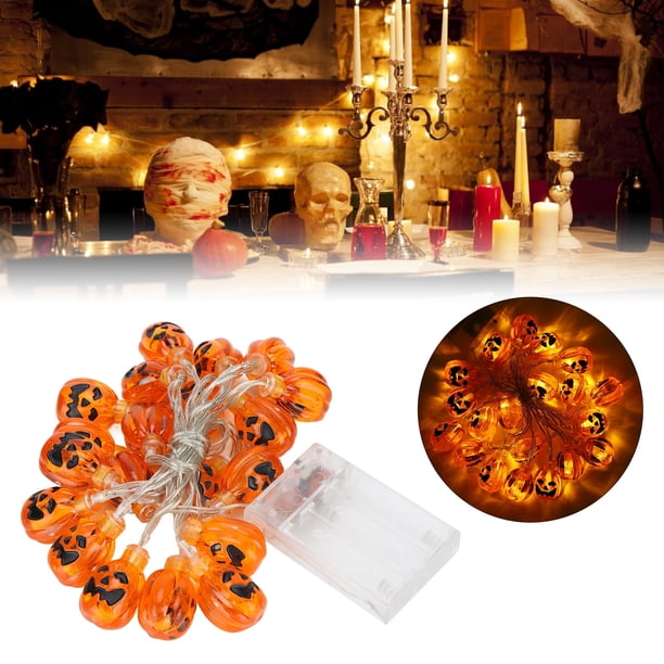 Cadena de luces de calabaza, Cadena de linternas de calabaza de Halloween Cadena de linternas de calabaza de Halloween Cadena de linternas de calabaza Diseño aerodinámico