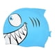 thumbnail image 5 of Gorro de baño con forma de pez, antideslizante, impermeable, para natación Azul, 5 of 9