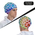 thumbnail image 5 of KLL Rainbow Glitter Winter Fall Beanie Knit Hats for Men & Women - Warm & Soft Stylish Toboggan Caps for Cold Weather, 5 of 6