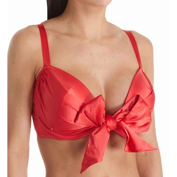 Women's Pour Moi 11900 Contradiction All Wrapped Up Front Close Bra (Red 34C)
