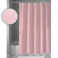 thumbnail image 4 of Blush Pink Pure, Bathroom Curtain 72 Inch Shower Curtain with Hooks, Romantic Contemporary Minimalist Solid Waterproof Polyester Bath Curtain Washable Bathtub Curtain 72''x 72'', 4 of 6