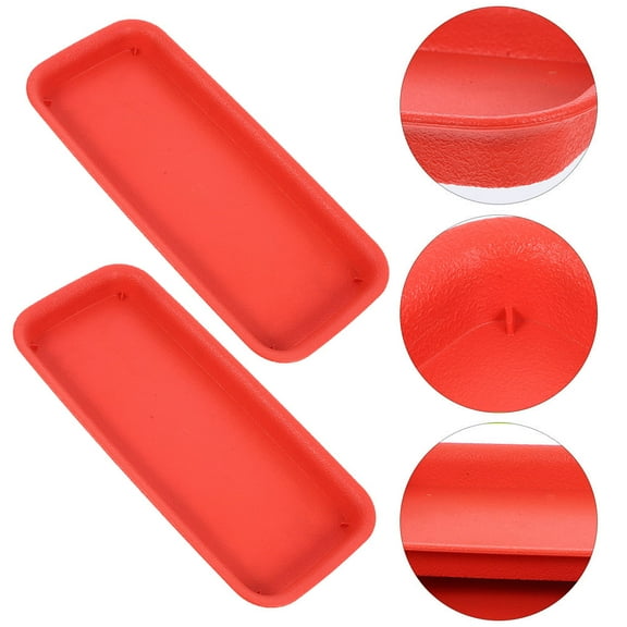 WORGEOUS 2pcs Rectangular Water Tray for Plants Reusable Plant Pots Saucers Indoor and Outdoor Planter Plates Drip Tray for Potted Plants