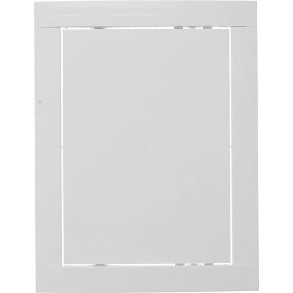 SHIQI-6" x 8" White Plastic Access Panel Opening Flap Cover Plate - Plumbing, Electricity, Alarm Wall Access Panel for Drywall - Box Door Lock - Door Latch - Size/Color (6 x 8, White)