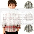 thumbnail image 4 of Kids' Boys Girls Plaid Shirt 2-10Y - Casual Long Sleeve Button Down Shirt with Dual Pockets, Fall Winter Layering Shirt, 4 of 7