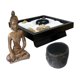 thumbnail image 2 of Juego de jardín de resina, adorno de Feng Shui, estatua de Buda, escultura, soporte de incienso para casa de té, escritorio, sala de estar,, 2 of 7