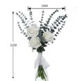 thumbnail image 4 of JYYYBF Wedding Bouquets for Bride Bridesmaid, Bride Bridal Bouquet Tossing Rustic Bouquet Artificial Flower Eucalyptus Leaf Hold Flower, 4 of 7