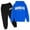 A-Blue978, variant on Bobifish Toddler Girls Tracksuit Fall Winter Long Sleeve Hooded Sweatshirt Bold Arch Letter Print Elastic Waist Jogger Pants 2 Piece Sets