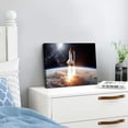 thumbnail image 4 of ARISTURING Spaceship Takes Off Into Flies To Mars Poster Canvas Painting Print Wall Art Modern Living Room Office Bedroom Room Aesthetics Gift Decoration 16x12inch, 4 of 6