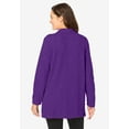 thumbnail image 2 of Woman Within Plus Size French Terry Quarter-Zip Sweatshirt, 2 of 4