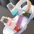 thumbnail image 4 of Gyratedream Toddler Kids Girls Sequins Rainbow Summer Outdoor Athletic Sports Sandals, 4 of 10