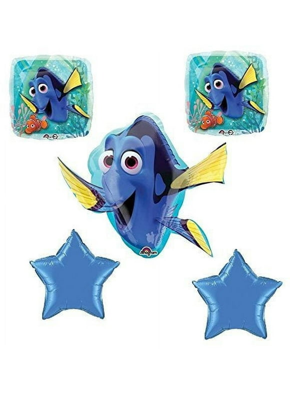 Disney Finding Dory Nemo Balloon Bouquet Birthday Party Supplies Favors (5CT)