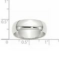 thumbnail image 5 of Primal Gold 10 Karat White Gold 7mm Half Round Band Size 12, 5 of 5