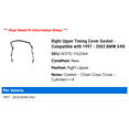 thumbnail image 2 of Right Upper Timing Cover Gasket - Compatible with 1997 - 2003 BMW 540i 1998 1999 2000 2001 2002, 2 of 2