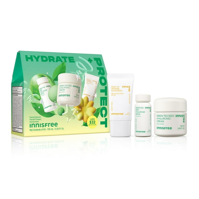 Set de cuidado de la piel Innisfree Holiday Hydrate and Protect con protector solar