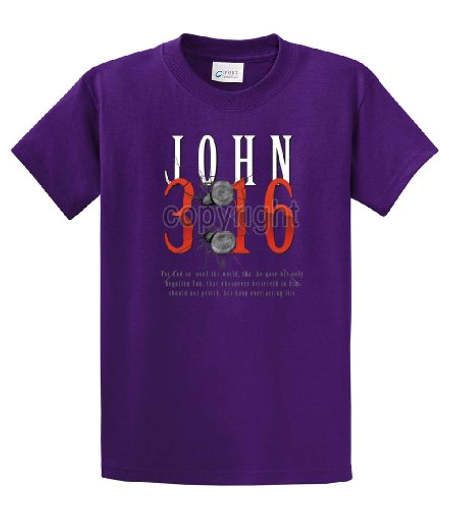 Christian John 3:16 with Nails For God So Loved the World Jesus Men's Short - Bild 55 von 71