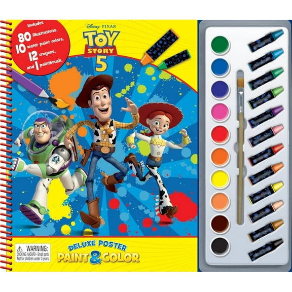 Deluxe Poster Paint & Color Disney Toy Story (with 5) Deluxe Poster Paint & Color, (Paperback)