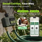 Soildrops Smart Sprinkler Timer — 2 Zones, App Control, 1,000 ft Wi-Fi Hub