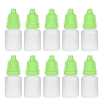 REGALWOVEN Plastic Dropper Bottle 0.17 oz Small Mouth Drop Bottles Empty Squeezable Eye Liquid Dropper Bottle Green 10Pcs