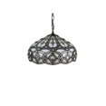 thumbnail image 1 of Amora Lighting AM295HL16B Lampe Suspendue Style Tiffany 16 Po. de Large, Blanc, 1 of 1