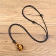 thumbnail image 4 of COAI Natural Brown Tiger Eye Round Mala Bead Reiki Healing Pendant Necklace, 4 of 5