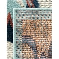 thumbnail image 6 of Unique Loom Belize Outdoor Collection Area Rug - Corozal (7' 10" Square Ivory/Navy Blue), 6 of 6