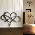 thumbnail image 5 of Decoración de pared de metal con forma de corazón infinito, placa con signo de amor, arte de acero, adornos geométricos para dormitorio recortados para el hogar, 5 of 5