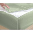 thumbnail image 5 of DNG Creations Zipper Fitted Sheet ( Includes - 1 Elastic Fitted Sheet & 2 Base Sheet has Zipper ) 100% Egyptian Cotton 12 Inch Deep Pocket (Solid Light Sage - Queen ), 5 of 9