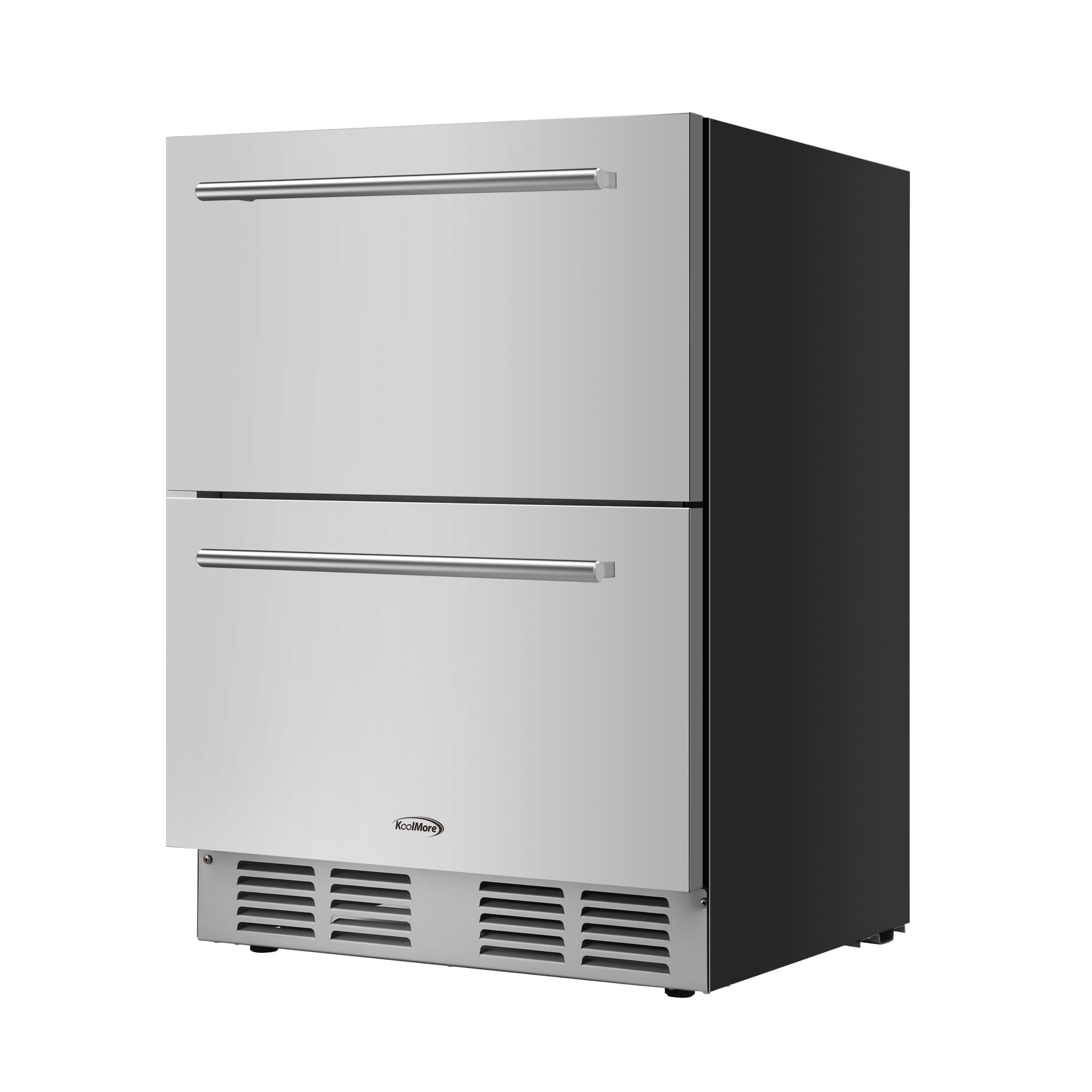 24 in.  Built-in Two-Drawer Refrigerator in Stainless-Steel (KM-OKS-RD2)