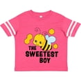 thumbnail image 3 of Inktastic The Sweetest Boy with Bee and Honey Combs Boys or Girls Toddler T-Shirt, 3 of 5