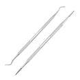 thumbnail image 3 of Zyyini Ingrown Toenail Lifter,Ingrown Toenail Tool Kit,2pcs Ingrown Toenail Tools Stainless Steel Nail Picker Dual Ends Nail File Toenail Cleaner Tools, 3 of 8