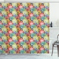 thumbnail image 1 of Ambesonne Garden Art Shower Curtain, Romantic Bouquet Doodle, 69"Wx75"L, Multicolor, 1 of 3