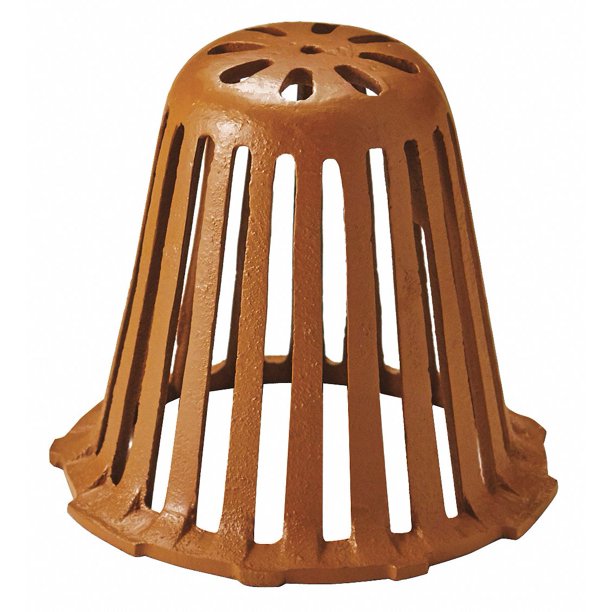 SMITH LIGHT COMMERCIAL 11010 Roof Drain F/110, Cast Iron Dome, 6" H