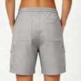 thumbnail image 6 of Yievot Cargo Shorts for Women 7 Inch Inseam Button High Waist Multi Pocket Casual Summer Outdoor Hiking Shorts, 6 of 9