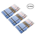 thumbnail image 2 of Tzgsonp Men's Cotton Handkerchiefs 12 pcs 100% Pure Cotton Pocket Square Hankies/Pocket Handkerchiefs For Men 15 x 15 inch, 2 of 5