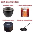 thumbnail image 6 of Sterno Tabletop Fire Pit Small Smokeless Mini Fireplace for Indoor Outdoor Patio & Balcony Decor, Tabletop Fireplace 6.5" x 5" - Onyx, 6 of 9