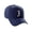 Navy, variant on Daxton Structured Baseball Hat Cap Curved Visor Old English Font Burgundy Hat White H
