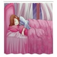 thumbnail image 3 of Ambesonne Anime Shower Curtain, Japanese Animal Manga, 69"Wx75"L, Pink, 3 of 5