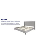 thumbnail image 4 of Flash Furniture Riverdale King Size Tufted Upholstered Platform Bed in Light Gray Fabric, 4 of 9