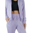 thumbnail image 7 of ToBeInStyle Women's French Terry Activewear Hooded Jacket & Pants, 7 of 7