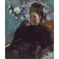 thumbnail image 2 of Edgar Degas 15x17 Gold Ornate Wood Frame and Double Matted Museum Art Print Titled - Portrait of a Woman (1877), 2 of 4