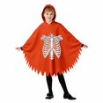 thumbnail image 3 of Girls Hooded Jumpsuits Long Sleeve Graphic Bluses Halloween Themed Costume Party Stylish Holiday Tops for Kids, 3 of 8