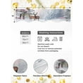thumbnail image 4 of Christmas Reindeer Mantel Scarf Fireplace Decorations for Living Room, Snowy Forest Winter Trees Pink Sunset Lake Fireplace Mantel Scarf Cover Runner for Thanksgiving/Christmas Decor 70"x17", 4 of 6