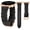 Black/Rose Gold, variant on Wearlizer Leather Band Compatible with Samsung Samsung Galaxy Watch 9/8 40mm 44mm/ 8 Classic 46mm Band Women, Handwoven Braided Genuine Leather Soft Thin Wristband