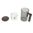 thumbnail image 2 of Glass Teapot, Glass Tea Pot with Removable Tea Strainer, Tea Water Separation Loose Leaf Tea Maker, Heat Proof Water Separation Infuser Teapot with Wooden Handle for Home Office, 2 of 7