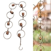 Hanging Rain Chime Metal Beautiful Sound Decorative Bell Shaped Rain Chain for Gutter Drainage