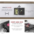 thumbnail image 5 of 16 7/8" Black Wood Fiber Workstation Cutting Board, 5 of 11
